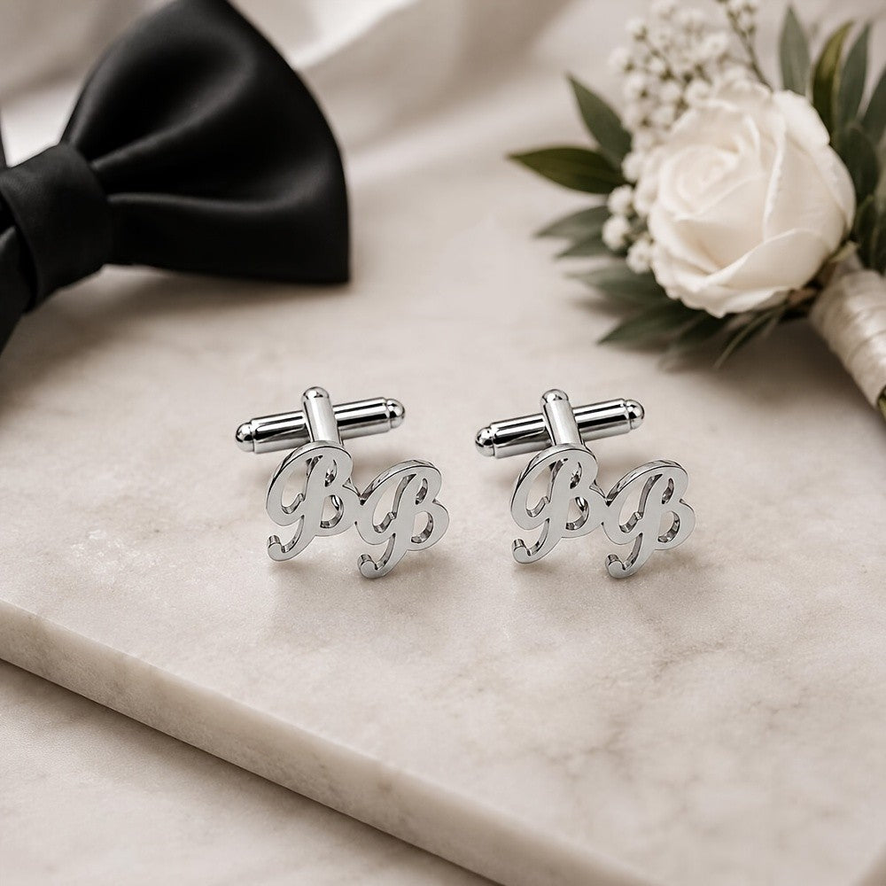 Cursive Initial Cufflinks