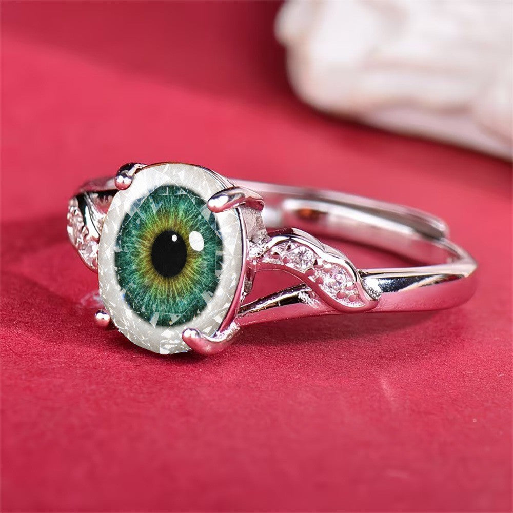 Green & Yellow Eye Ring