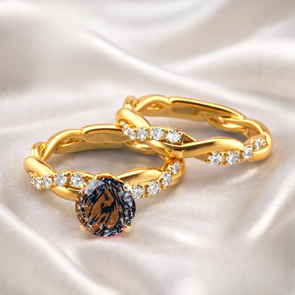 Lion Motif Statement Ring