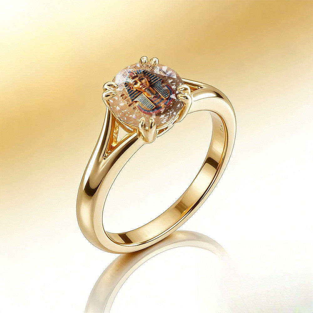 Egyptian Pharaoh Face Ring
