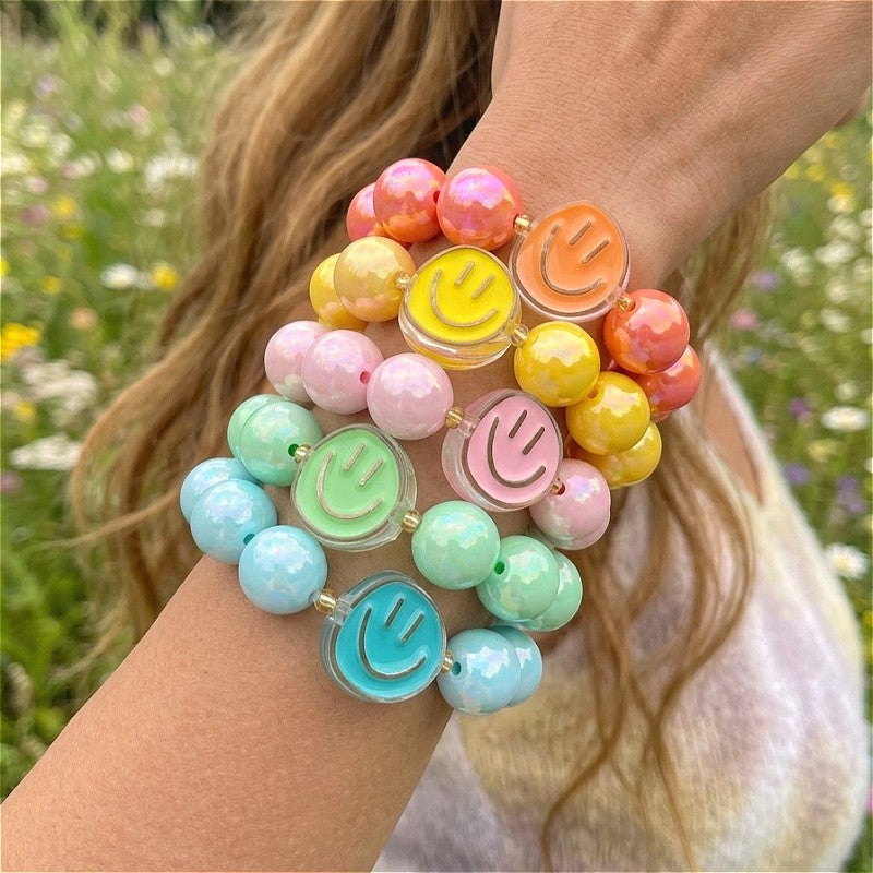 Colorful Smiley Face Bracelet