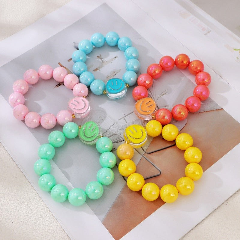 Colorful Smiley Face Bracelet