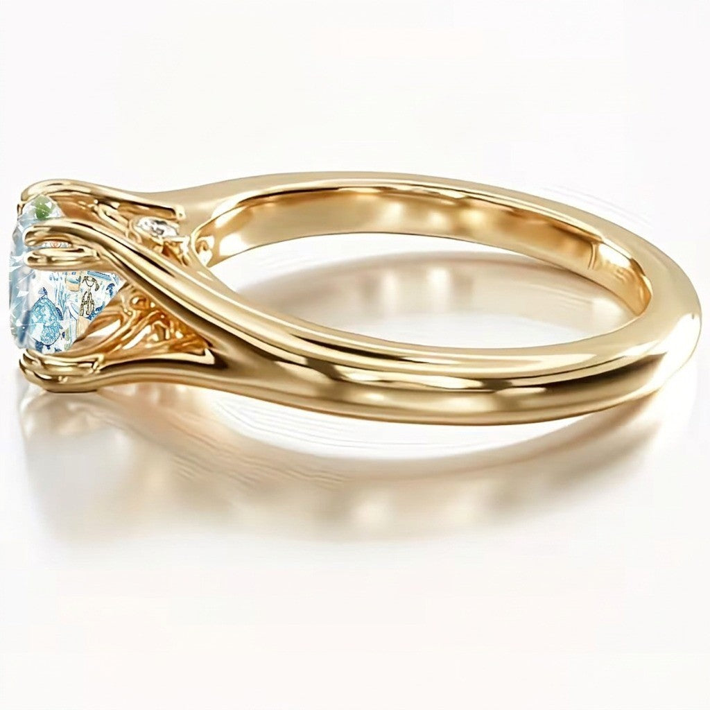 Sea Turtle Bathroom Scene Ring