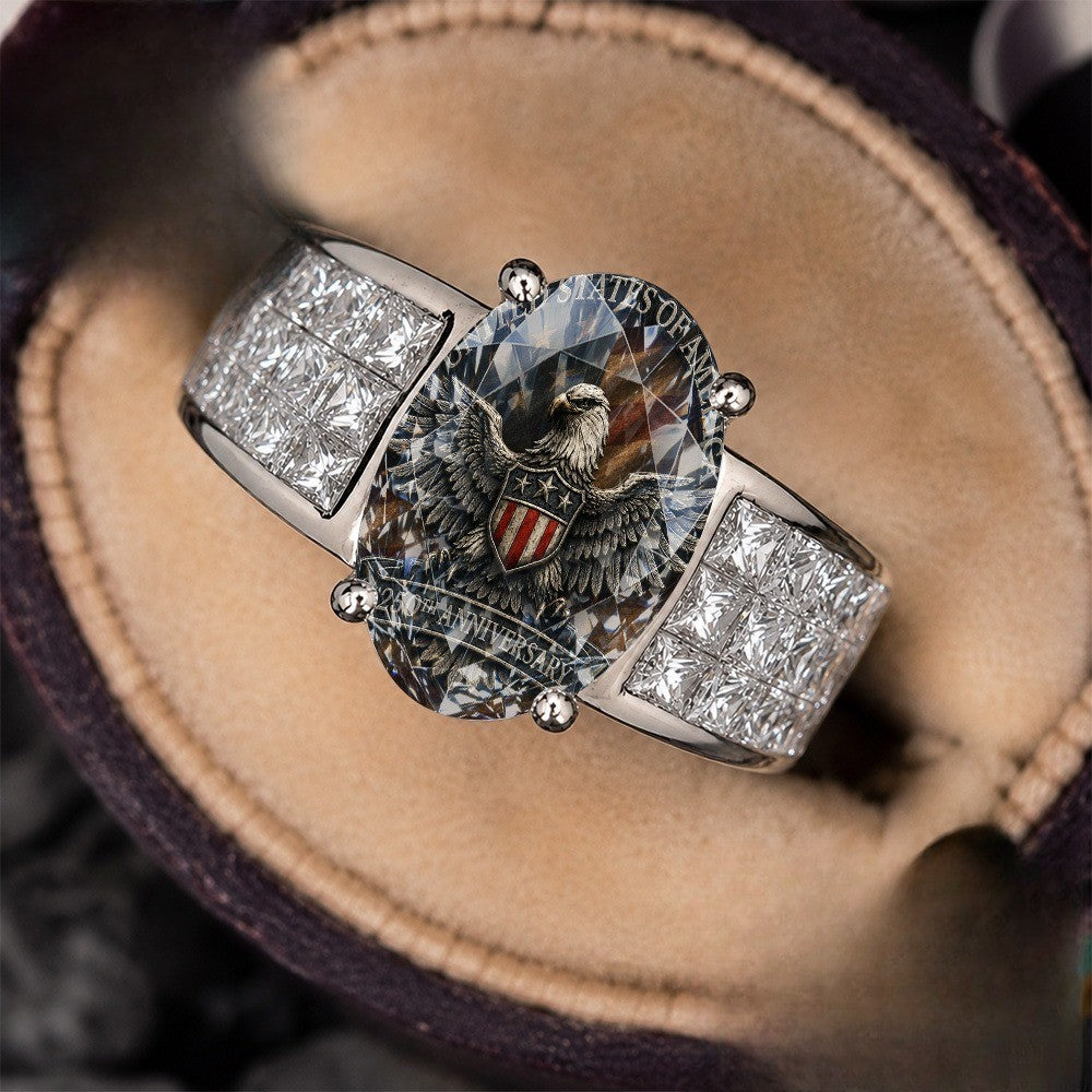Eagle Shield Statement Ring