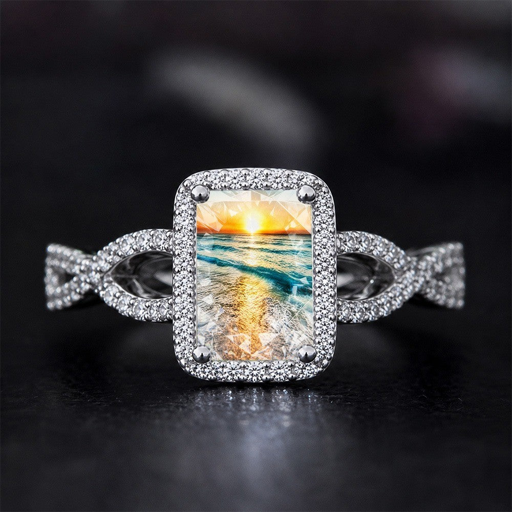 Ocean Horizon Square Ring
