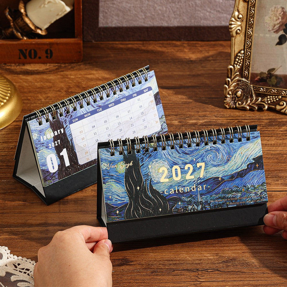 Swirling Sky Art Desk Calendar