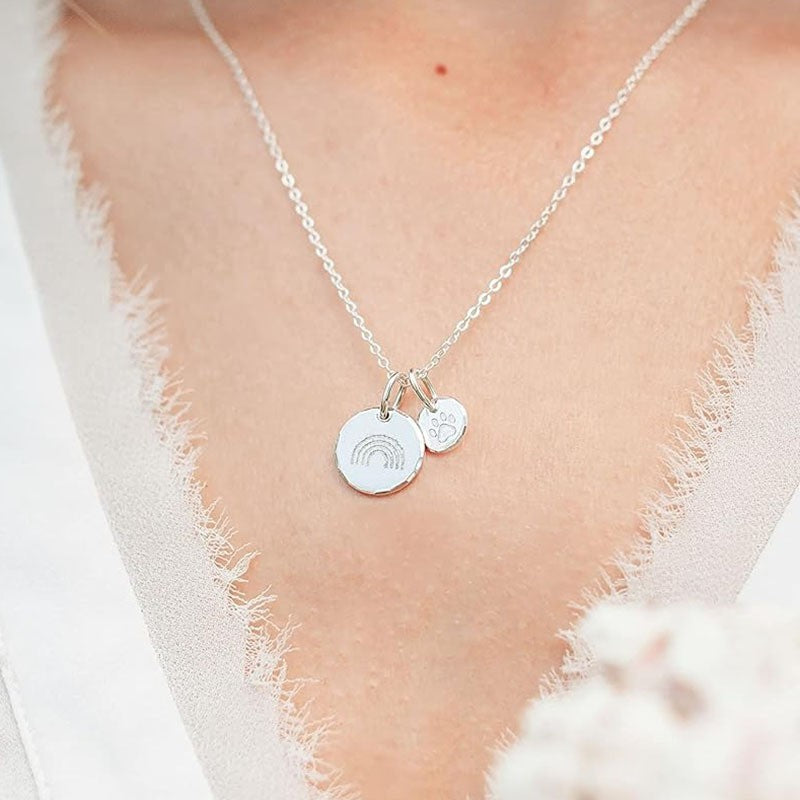 Rainbow Bridge Pet Memorial Necklace