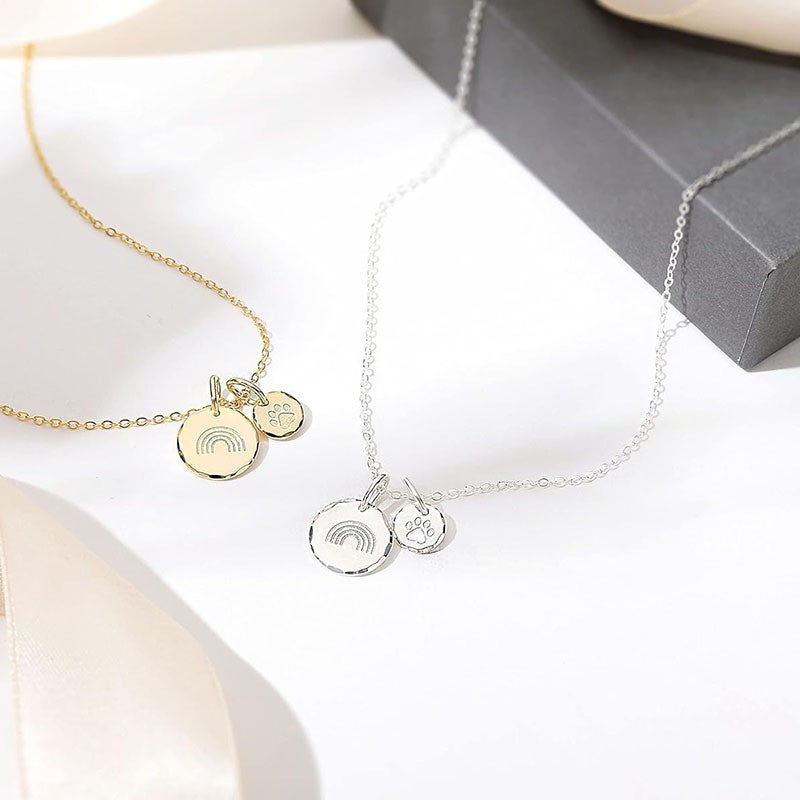 Rainbow Bridge Pet Memorial Necklace