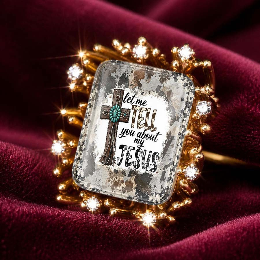 Tell Me About Jesus Square Ring