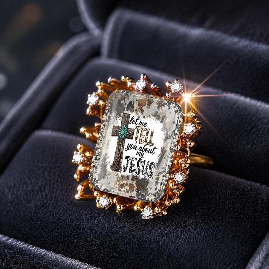Tell Me About Jesus Square Ring