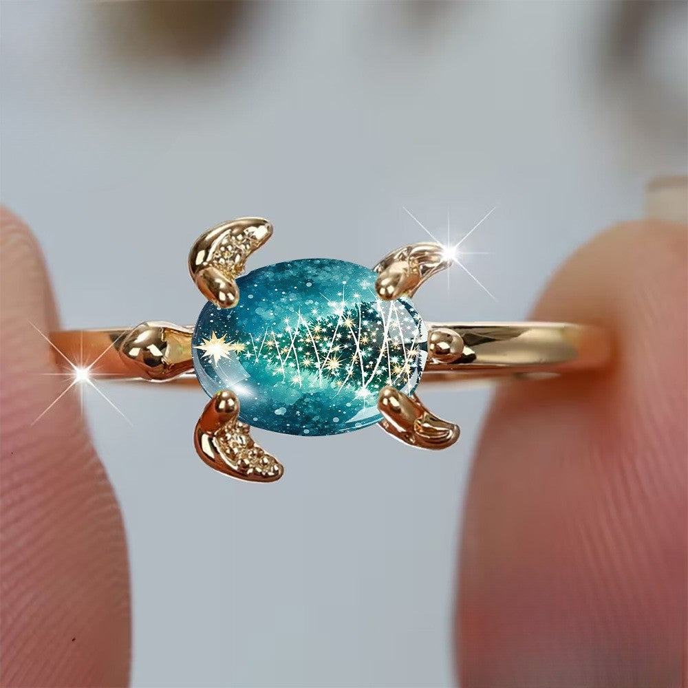 Sea Turtle Christmas Tree Ring