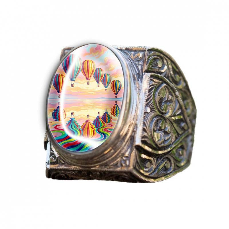 Colorful Hot Air Balloon Ring