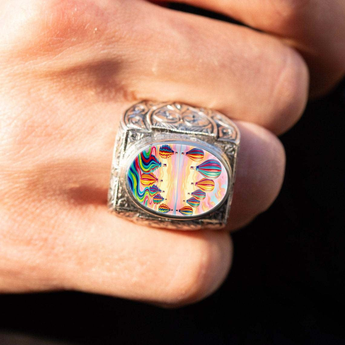 Colorful Hot Air Balloon Ring