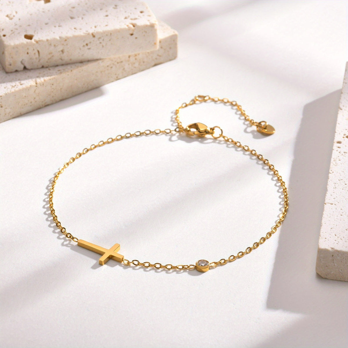 Horizontal Cross Anklet