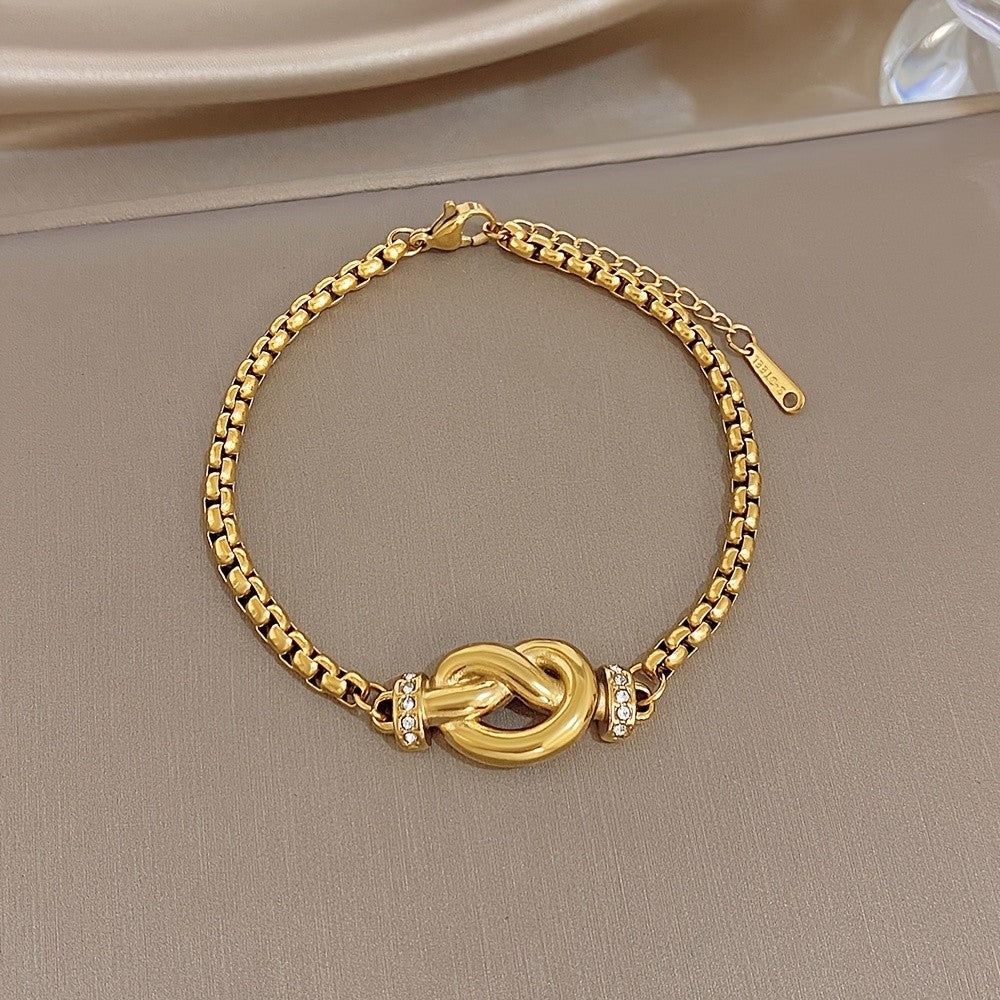Crystal Infinity Knot Bracelet