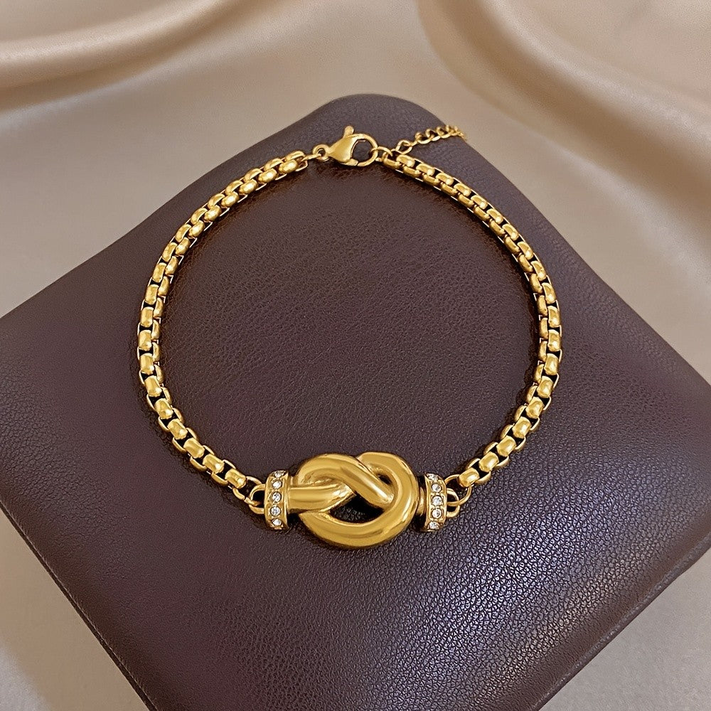 Crystal Infinity Knot Bracelet