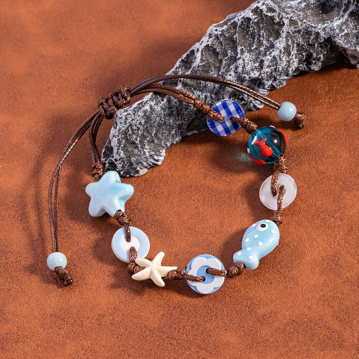 Ocean Charm Cord Bracelet