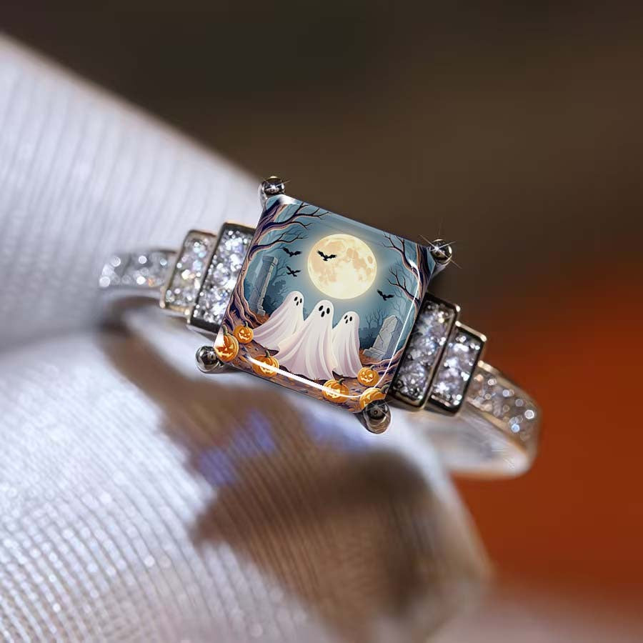 Ghost Moon Square Ring