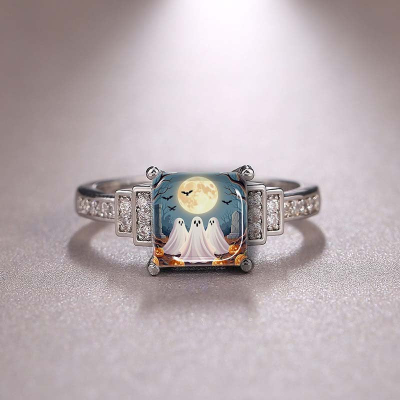 Ghost Moon Square Ring