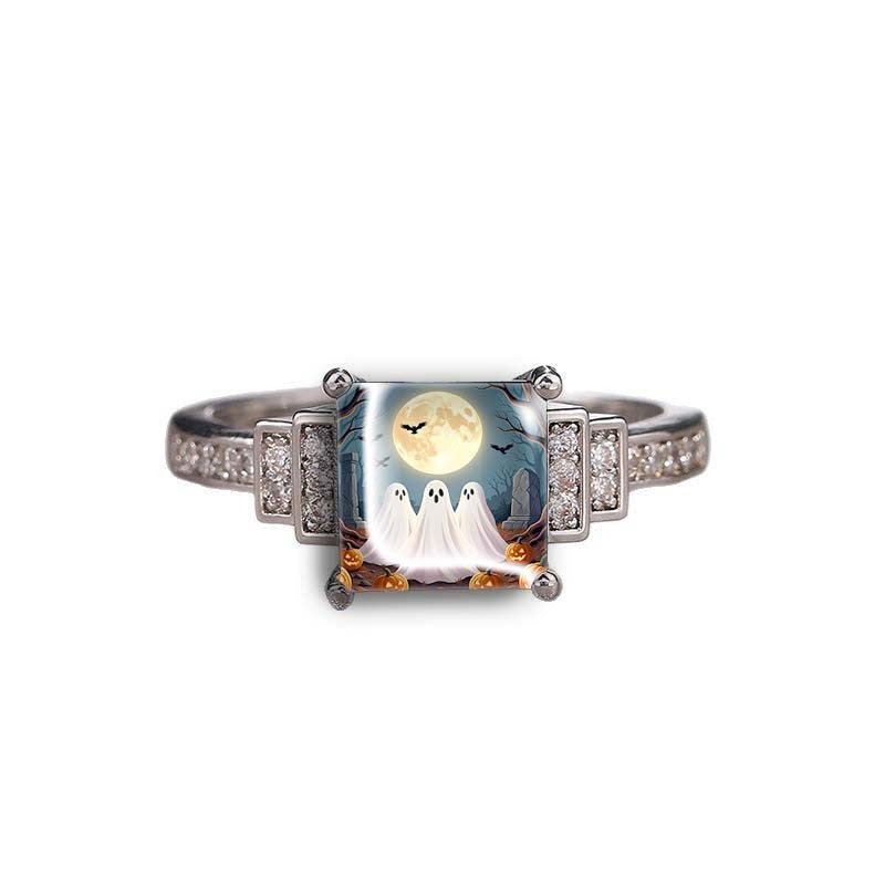 Ghost Moon Square Ring
