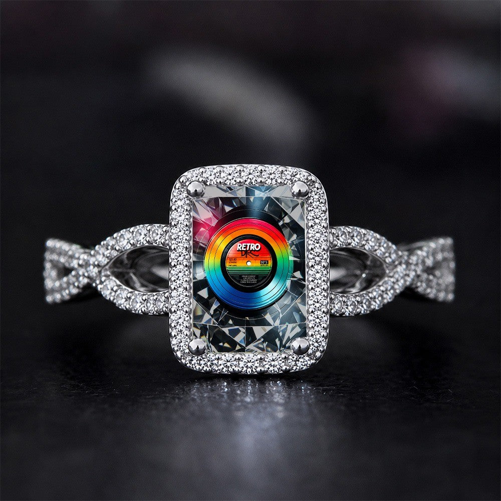 Rainbow Record Square Ring