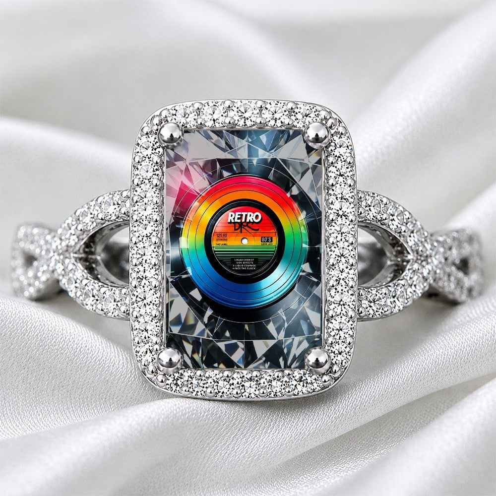 Rainbow Record Square Ring