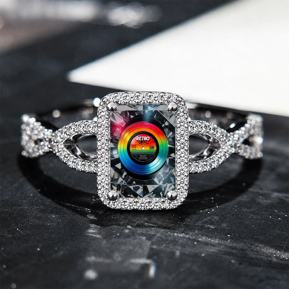Rainbow Record Square Ring