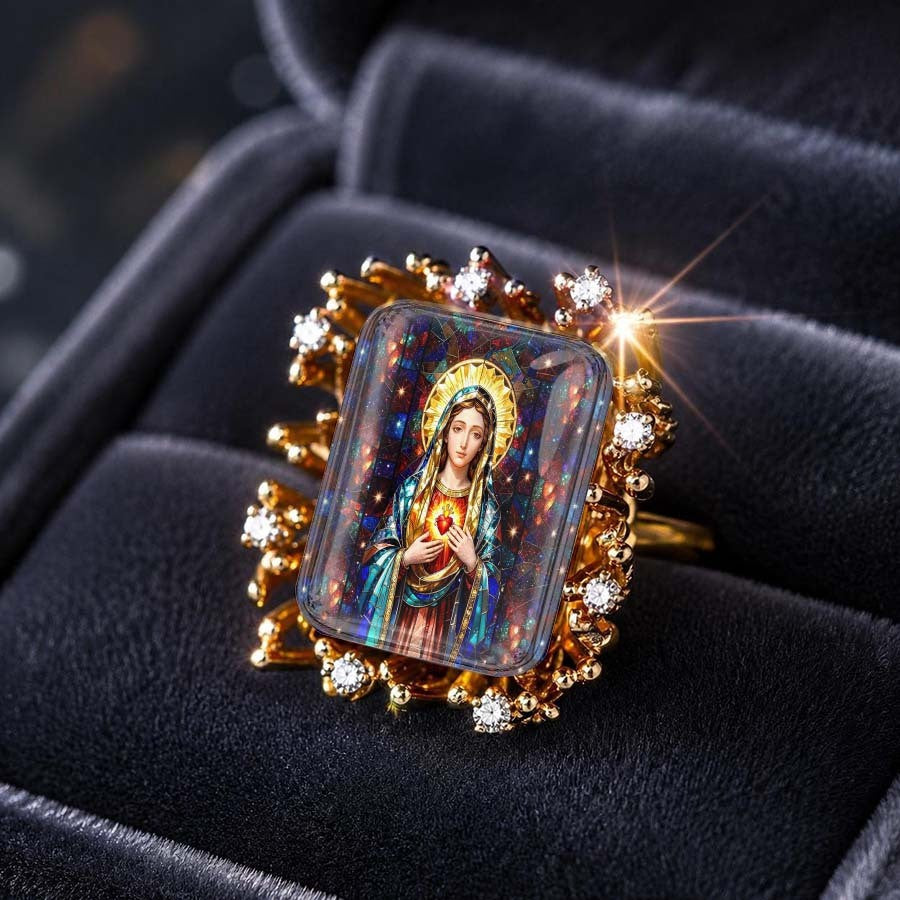 Immaculate Heart Square Ring