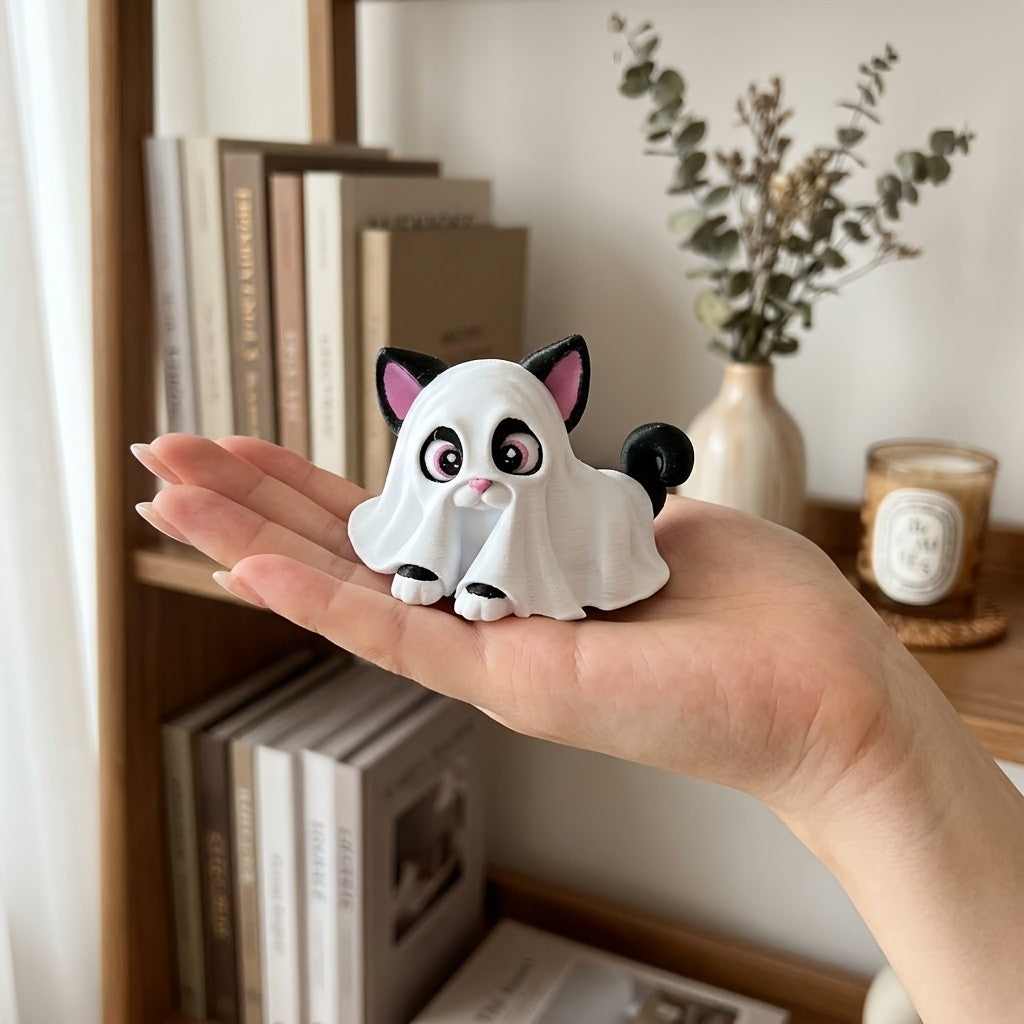 Ghost Cat & Dog Figurine Set