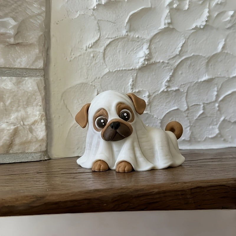 Ghost Cat & Dog Figurine Set