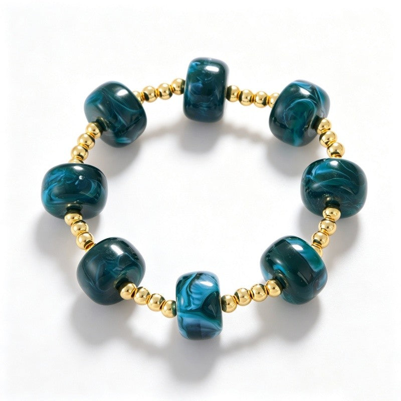 Multicolor Beaded Stretch Bracelet Set