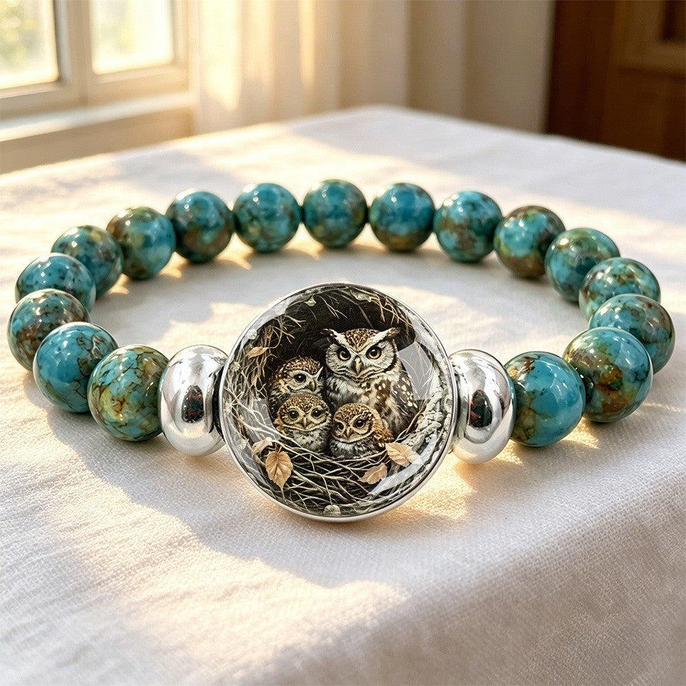 Owl Family Beaded Bracelet