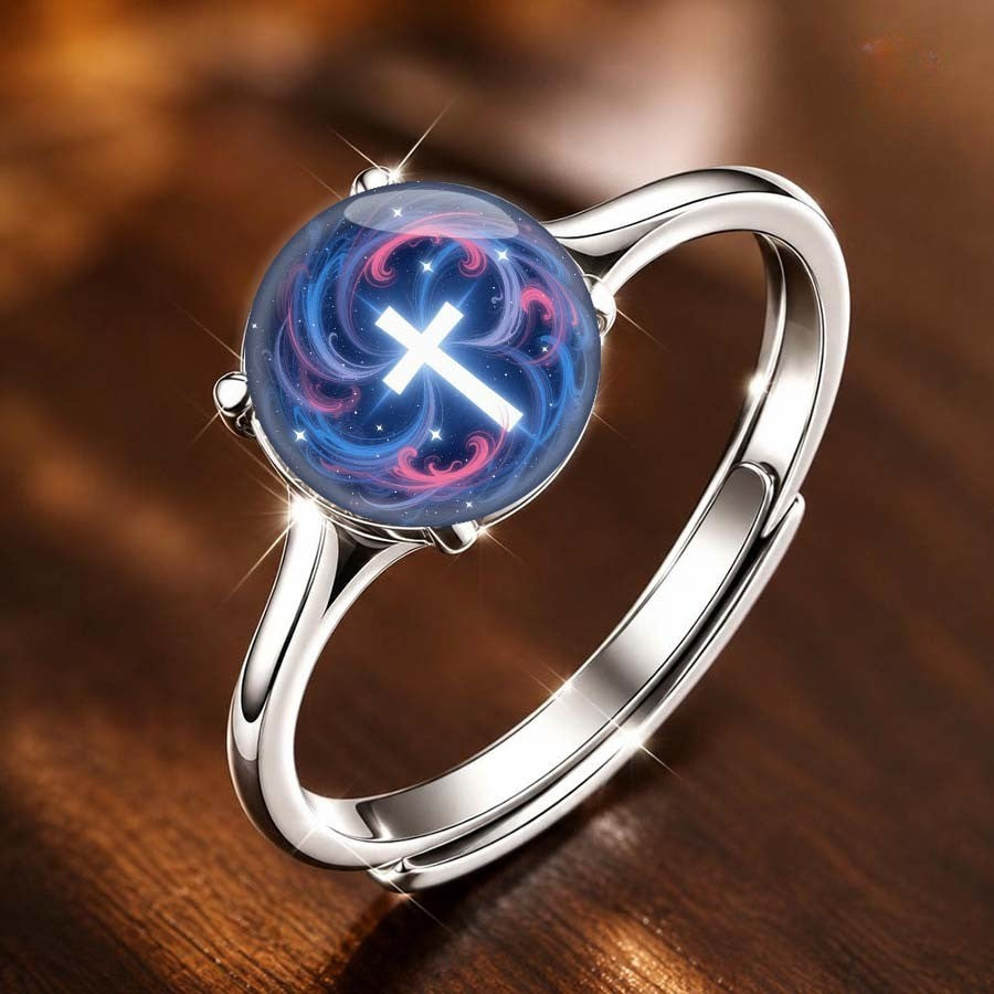 Galaxy Cross Dome Ring