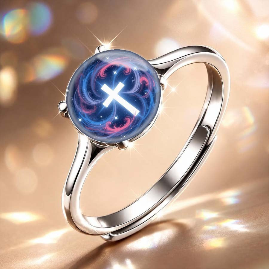 Galaxy Cross Dome Ring