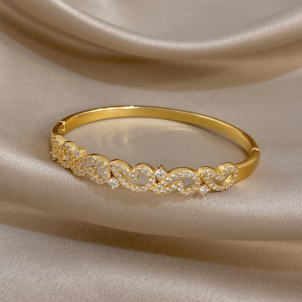 Crystal Cloud Link Bracelet