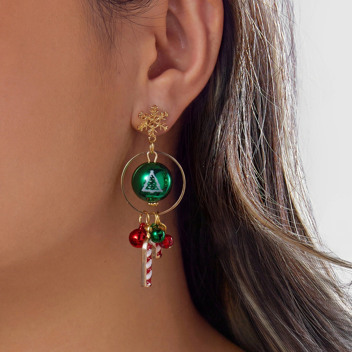 Christmas Ornament Drop Earrings