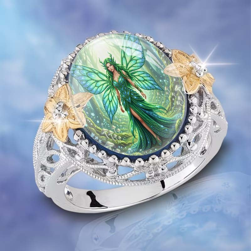Green Fairy Statement Ring