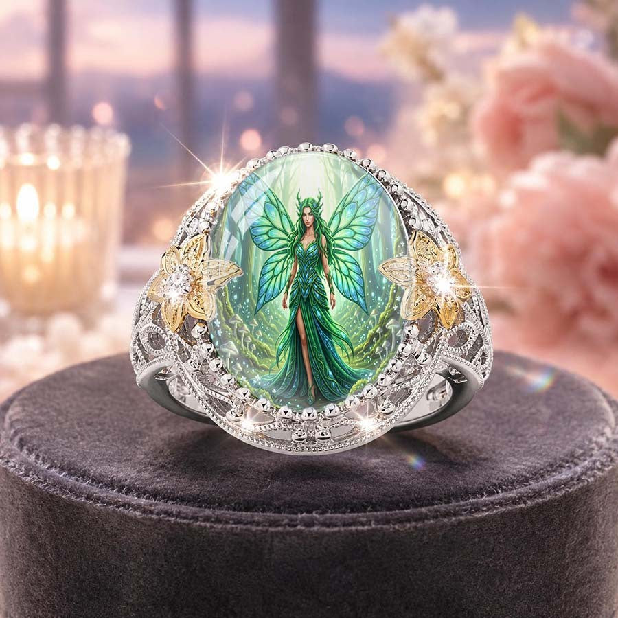 Green Fairy Statement Ring