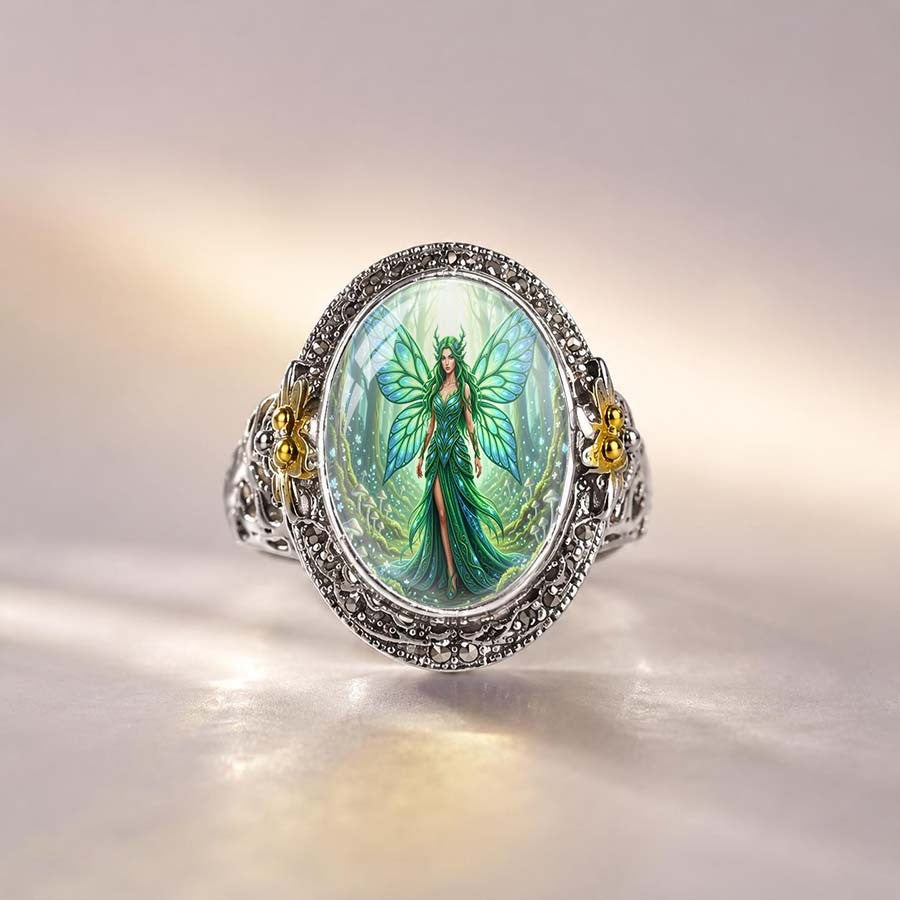 Green Fairy Statement Ring
