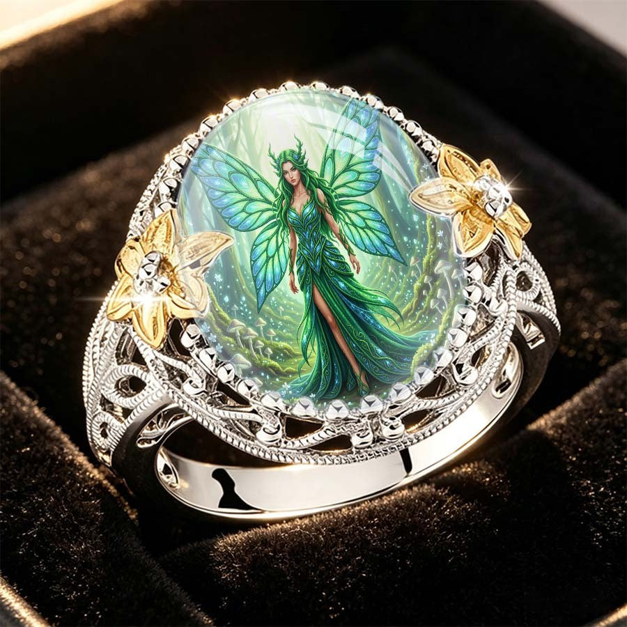 Green Fairy Statement Ring