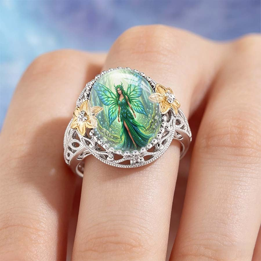 Green Fairy Statement Ring