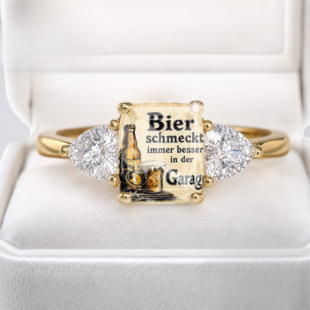 Beer Bottle Statement Ring
