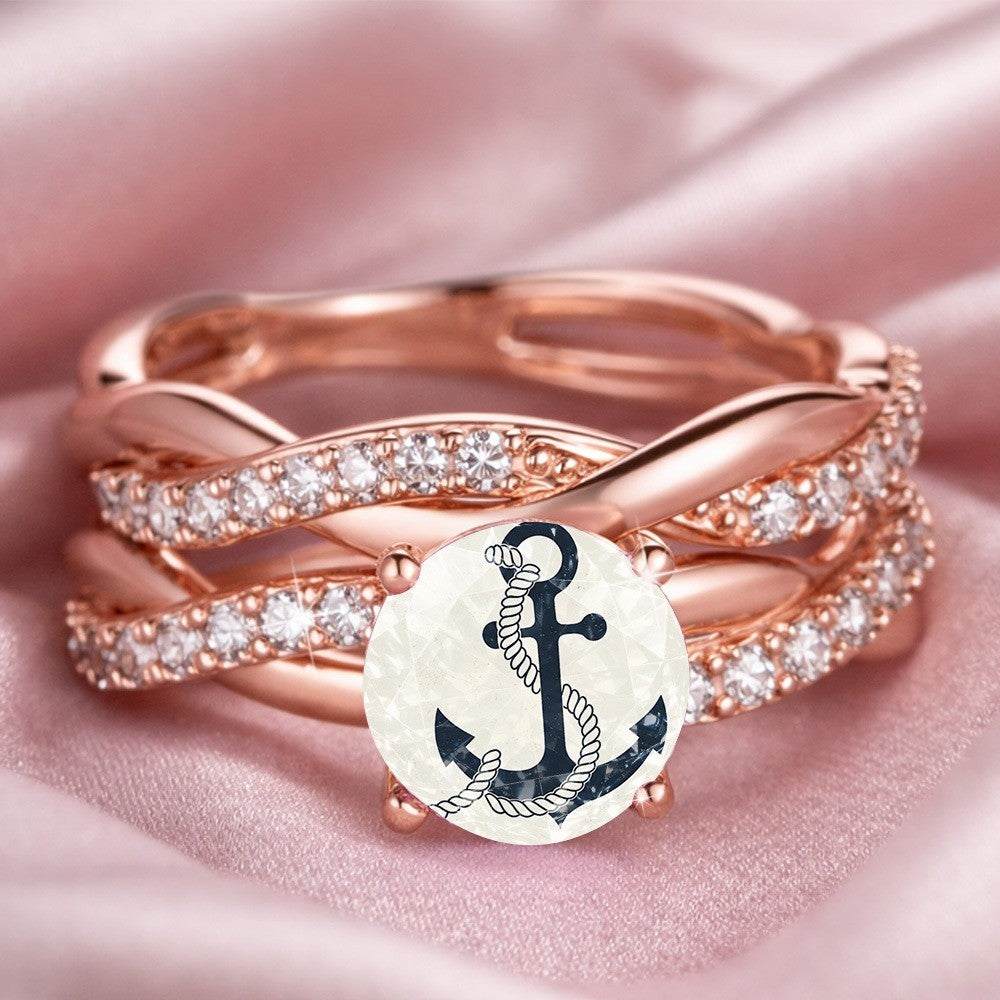 Anchor Rope Statement Ring