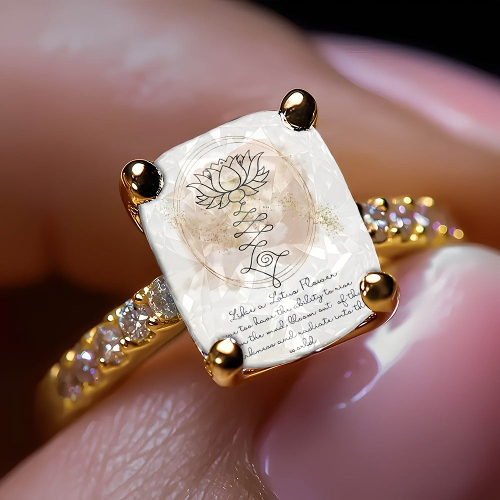 Lotus Square Ring