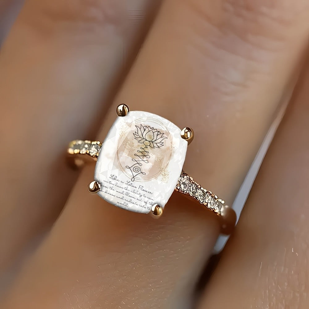 Lotus Square Ring