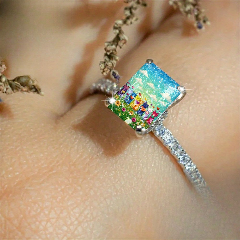 Rainbow Cat Ring