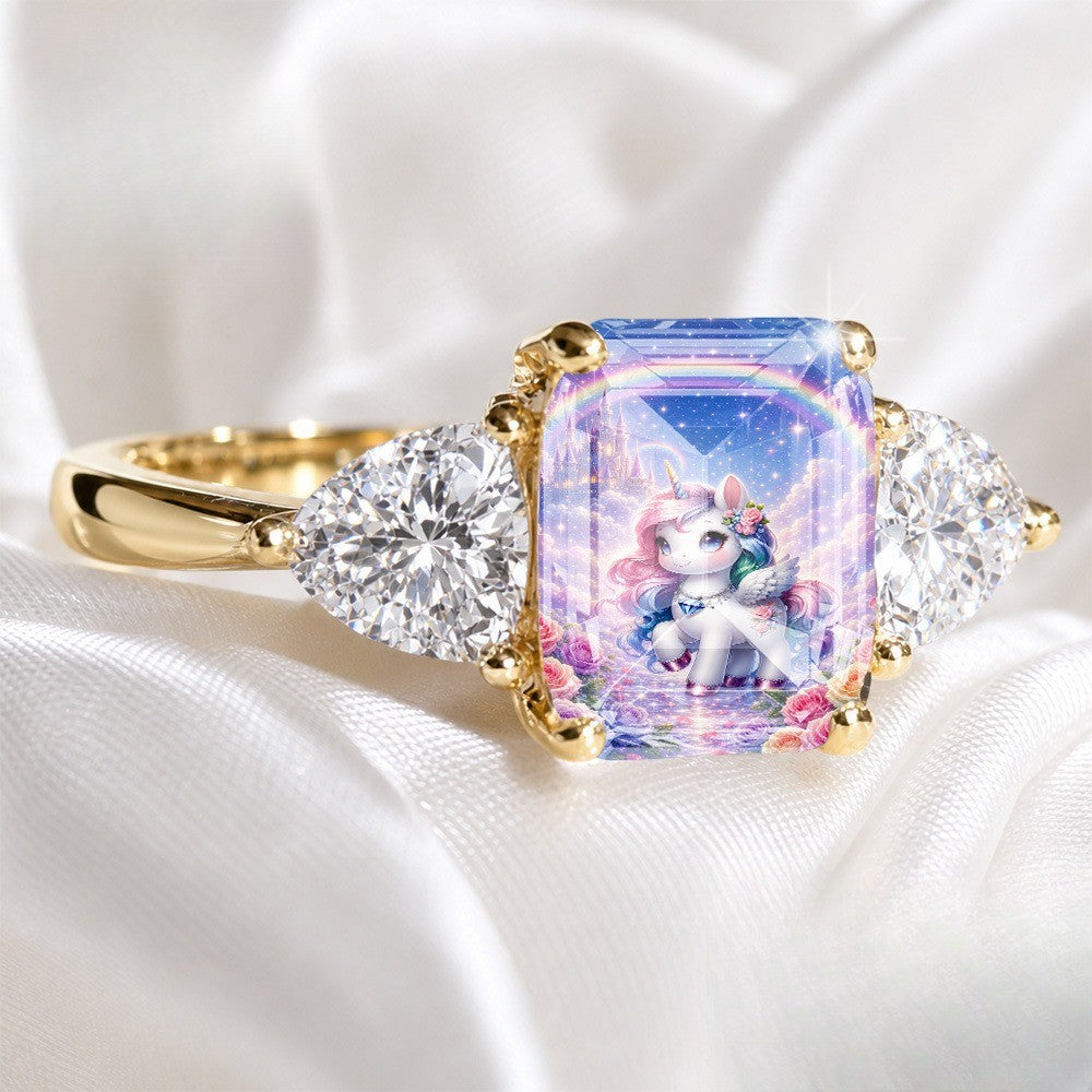 Unicorn Castle Rectangular Ring