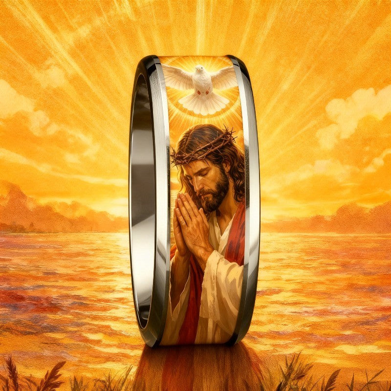 Jesus Prayer & Dove Ring