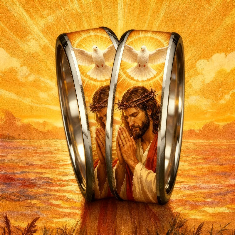 Jesus Prayer & Dove Ring