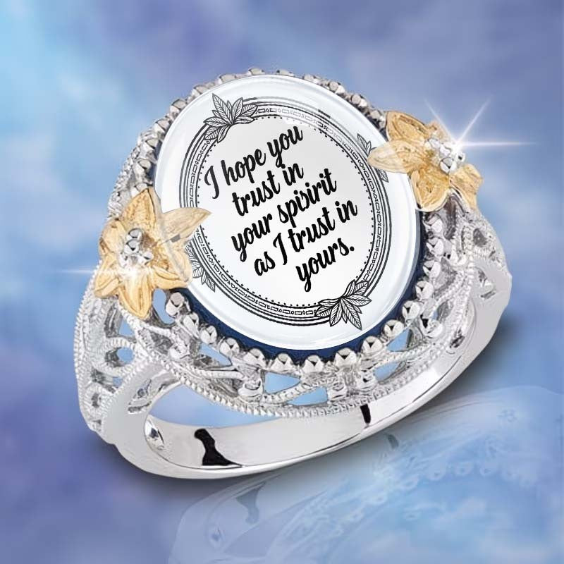 Trust In Your Spirit Floral Ring